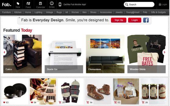 Fab：主推创意产品的购物网站